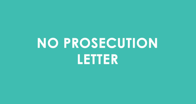 No Prosecution Letter